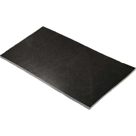 Dallage pierre naturelle Granit Noir finition adoucie 60x40x1,5 cm (1/4)