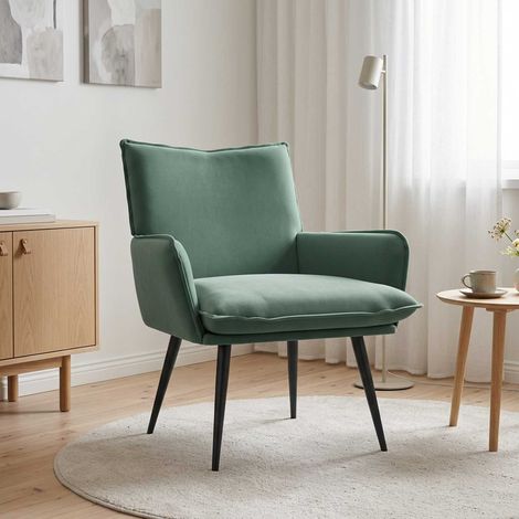 vidaXL Sillón Verde Mar Terciopelo (1/5)