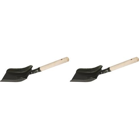 29485 Pelle à Charbon étroite, Traditionnel, Noir (Lot de 2)