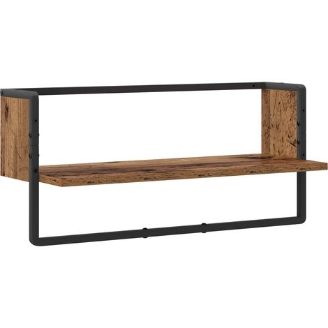 Wandregal Wandhalterung Altholz 65 x 25 x 30 cm Metall PB vidaXL (1/4)