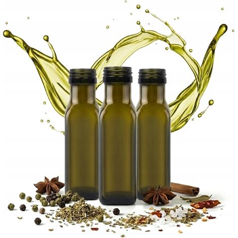 50 Flaschen Marasca Olivenöl à 100 ml für Öle, Essige, Saucen, Sirupe, Hochzeitsgeschenke (1/5)
