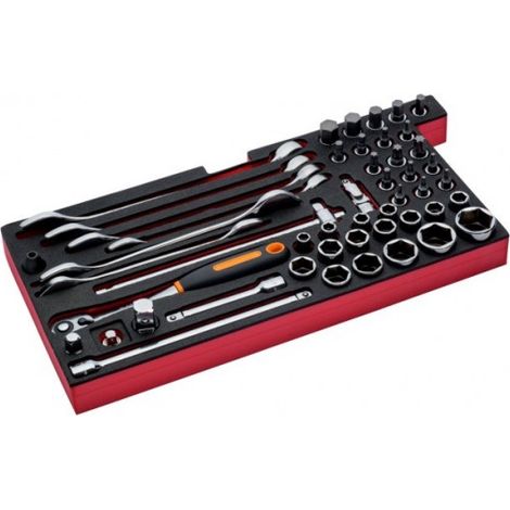 BAHCO - Jeu d'outils métrique, module pr caisses à outils métalliques 1483K/1483KHD-49pc