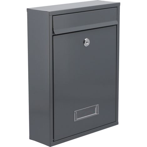 Briefkasten 360x260x80mm graphit (1/3)