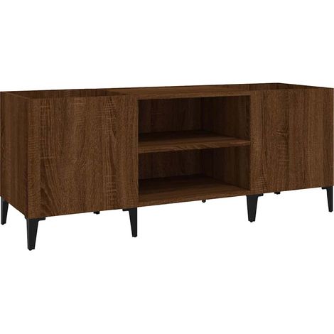 Maison Exclusive - Mobile Porta DiscRovere Marrone 121x38x48 Legno Multistrato