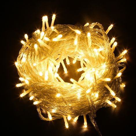 Randaco 30M 300 Luci a stringa bianco caldo 8 modalità di illuminazione Party Garden Decorazione per esterni per interni Luci di Natale IP44
