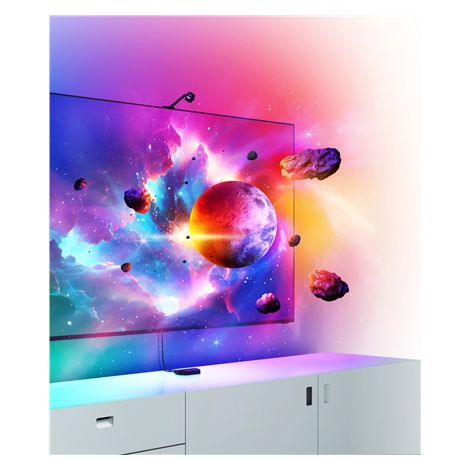 Kit miroir d'écran TV Nanoleaf 4D + bandes lumineuses (pour téléviseur et moniteur jusqu'à 65 pouces) Nanoleaf Kit miroir d'écran TV Nanoleaf 4D + bandes lumineuses (pour téléviseur et moniteur jusqu (1/5)