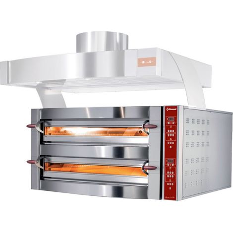 Four électrique triphasé 2 x 6 pizzas 350 mm - Diamond (1/2)