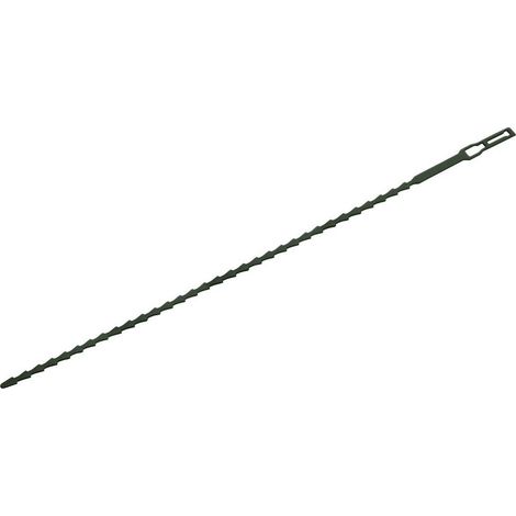 Ataduras reutilizables y ajustables, color verde,33,5 cm, blíster 12 uds