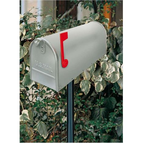 Cassetta postale L17xP48xH22 cm Alubox America Argento