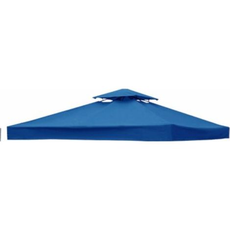 vidaXL Paviljongtak 310 g/m² 3x3 m papier peint Blanc bleu (1/4)
