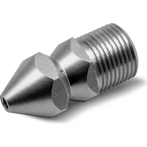 Pressure Washer Nozzles, SS304 Stainless Steel Sewer Jetter Nozzle, 3/8 BSP Male Thread Pipe Cleaning Nozzle, for Garden Watering Drain Cleaning (1/4)
