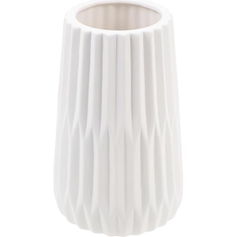 Vase pour Arrangement Floral Design Simple et Élégant et Céramique Blanc Décoration Intérieure de Bureau (1/5)