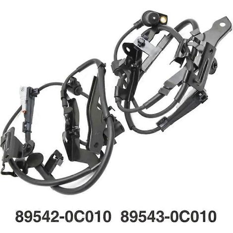 Capteurs de vitesse de roue ABS avant gauche et droit (références 89543-0C010 et 89542-0C010) pour Toyota Sequoia K3 K4 (2000-2007) et Tundra XK30 XK40 (1999-2006). (1/5)