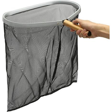 Épuisette de piscine, accessoires pour filet de chalut, épuisette à fond renforcé en aluminium, difficilement endommageable. (1/5)