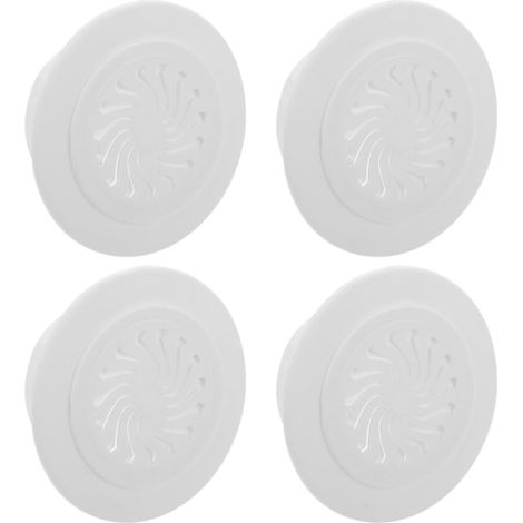 Cache-trou Mural Lot de 4 Pièces en Plastique Blanc pour Climatiseur, Bouchon pour Orifice D'air Conditionné, Facile à Installer sans Outils, Vacances la Maison (1/5)