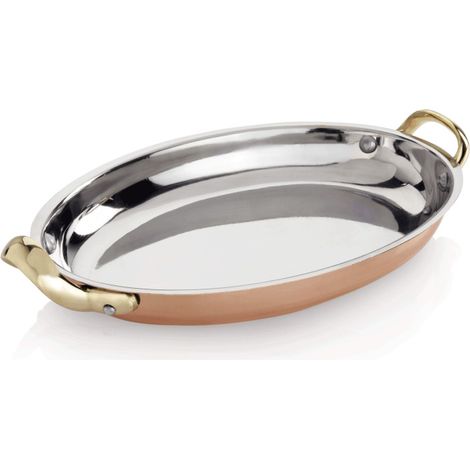 Poêle de service ovale 35 x 22 cm 1,6 ltr cuivre STEEL & STYLE AMBER - Was Germany (1/2)