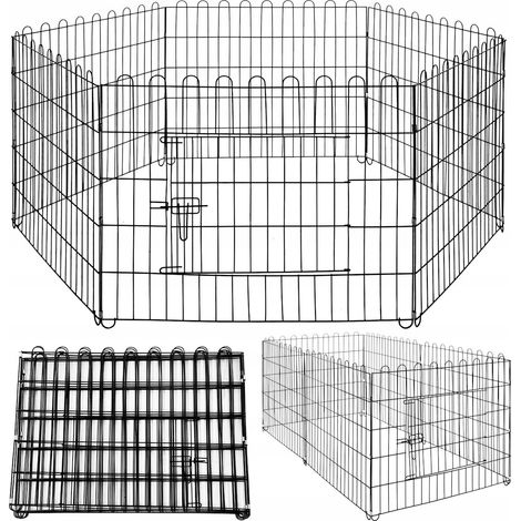 RECINTO PER CANE CANI CUCCIOLI PARCO GIOCHI GABBIA 165x85cm PIEGHEVOLE GRANDE