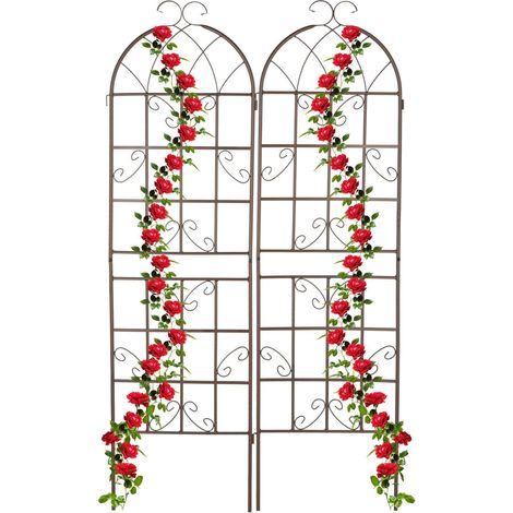 Rankgitter 180 cm 2er set braun