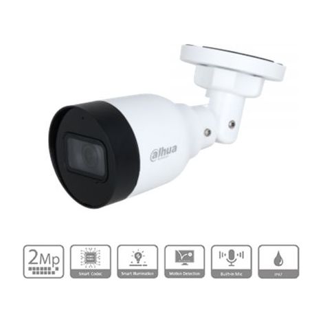DAHUA - Bullet telecamera a 2 mpx ottica fissa - IPC-HFW1230S1-A-S6