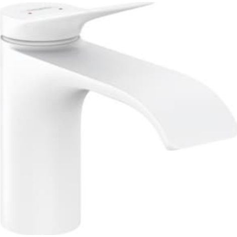 Hansgrohe Vivenis - Grifo de lavabo 80, EcoSmart, blanco mate 75012700