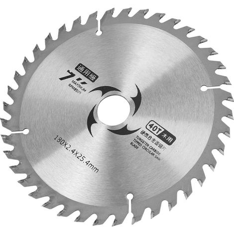 Kreissägeblatt aus Hartmetall, runde Trennscheibe für Holzbearbeitungswerkzeuge, 7 Zoll, 40 Zähne (1/5)