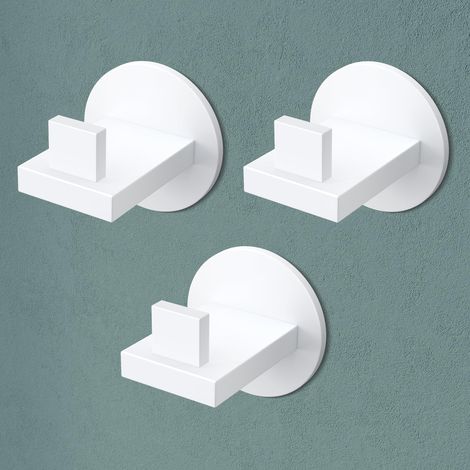 Mai & Mai Appendiabiti da Parete in Acciaio Inossidabile 304, Attaccapanni da Muro 3pcs per Camera da Letto, Ingresso, Cucina, Bianco Opaco, Stalo-08 (1/5)