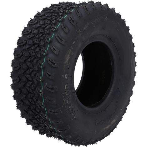 Pneu 15x6.00-6, Pneu de Tondeuse à Gazon de Remplacement sans Chambre à 4 Plis avec Motif Gazon V, pour Roue Avant de Tondeuse Autoportée de Tracteur de Jardin (1/5)