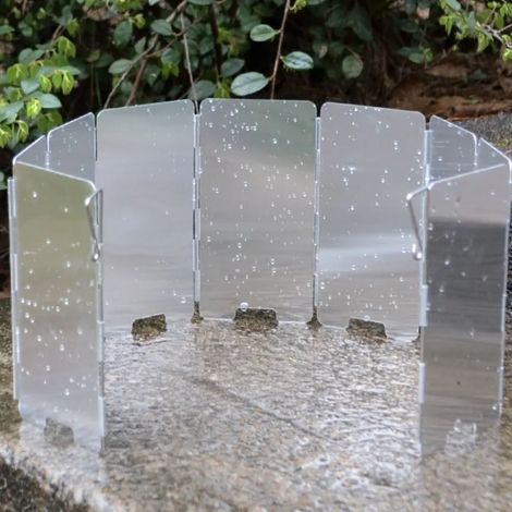 8/9/10 Plaques en alliage d'aluminium, pare-vent pour réchaud de camping, brûleur de cuisson à gaz extérieur, outils de protection contre le vent, réchauds de cuisson portables (1/4)