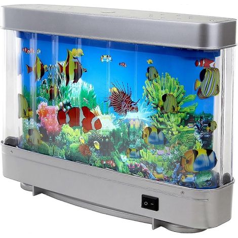 Poissons tropicaux artificiels, dauphins, aquarium décoratif, lumière d'ambiance virtuelle, éclairage mobile LED (1/5)