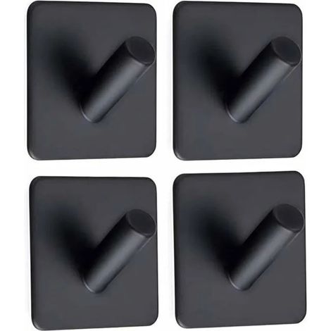 5 selbstklebende Haken, kein Bohren erforderlich, Edelstahl, wasserdichter Handtuchhalter, selbstklebender Wandhaken für Badezimmer, Odipie (1/4)