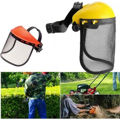 MASCHERA VISIERA PROTETTIVA PER DECESPUGLIATORE A RETE REGOLABILE TAGLIAERBA