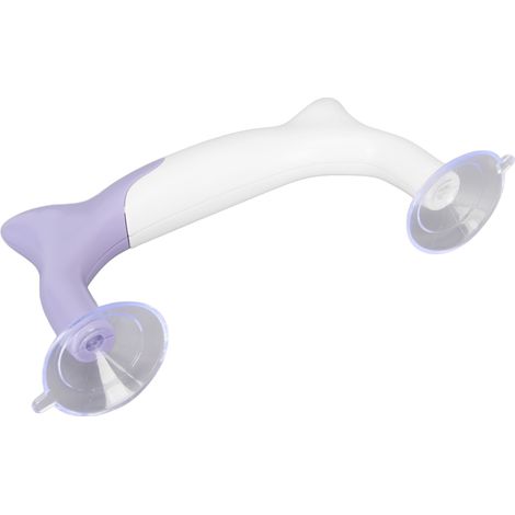 Poignée de règle violette et blanche, facile à assembler, forte ventouse, matériau ABS et PVC durable, convient aux règles de couture et de patchwork. (1/5)
