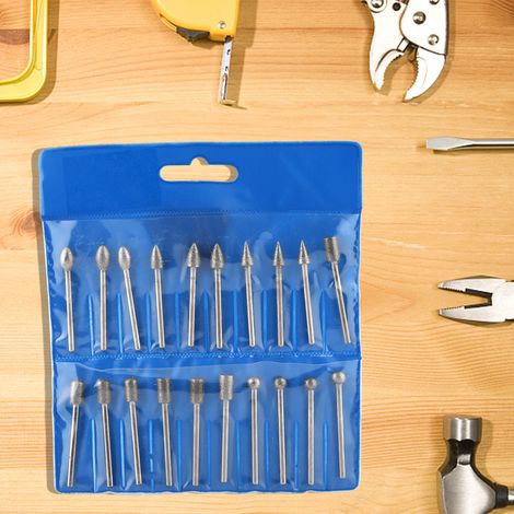Ensemble de 20 meules de polissage et de meulage en corindon et diamant pour outils circulaires (1/5)
