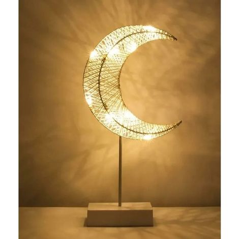 Veilleuse pour Enfants, Lampe de Chevet LED en Forme de Lune, Éclairage de Nuit Blanc Chaleureux Odipie (1/4)