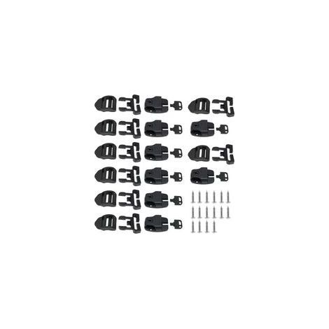 Ensembles de Clips de Couvercle de Bain à Remous pour Spa Loquets de Remplacement Clip de Verrouillage avec Clés et Curseurs Kit de Réparation de Loquet Cassé Noir (1/5)
