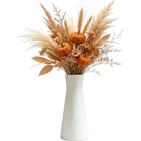 Vase conique en céramique blanc mat de 17,8 cm (1/5)