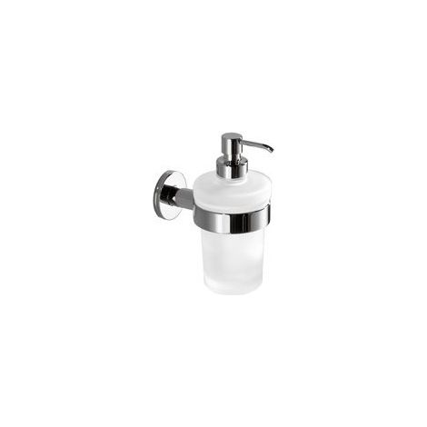 Inda - Distributeur de savon mural Touch chrome poli / verre