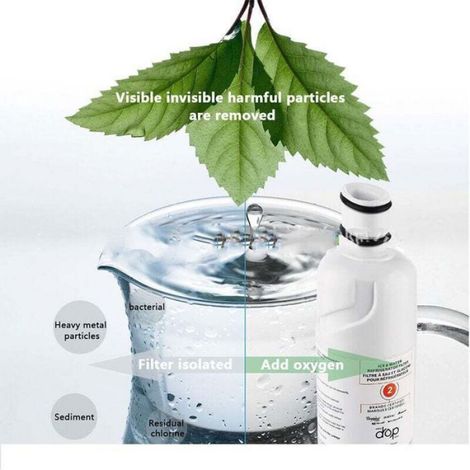 Lot de filtres pour réfrigérateur - - 2 pièces - Réduction de 99% du plomb - Réduction de 28 contaminants (1/3)