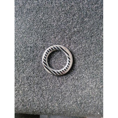 Anillo decorativo de acero inoxidable para botón de arranque de un solo botón del Renault Duster (modelos 2018-2022). (1/5)