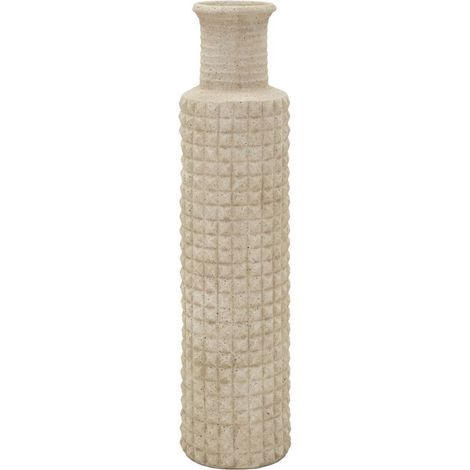 Vaso Sand da esterno alto in resina beige