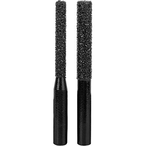 Set aus 2 schwarzen Diamantfräsern mit gerader Schneide geeignet für die präzise Bearbeitung von Quarzstein und Marmor langlebig und scharf für (1/5)