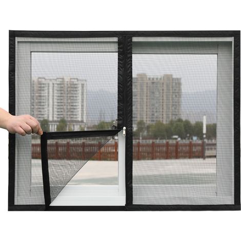 Mosquitera, cremallera, malla tupida, polipropileno, ventana (1/5)