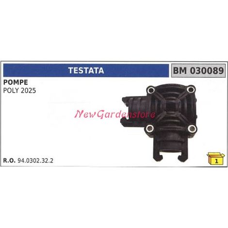 Testata UNIVERSALE pompa Bertolini POLY 2025 030089