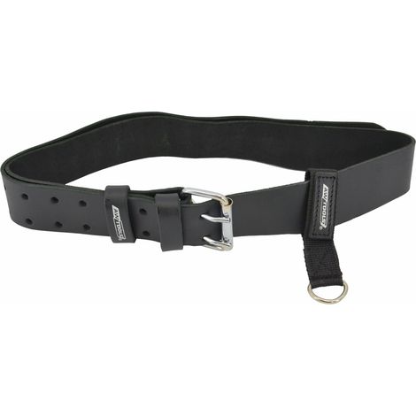 Cinturón de cuero Awtools 137cm Black Line, resistente y duradero, ideal para profesionales de la construcción, trabajo pesado y uso diario, con diseño ergonómico (1/4)