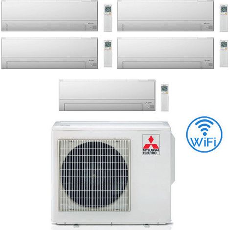 Climatizzatore Condizionatore Mitsubishi MSZ-BT Wifi R32 Penta Split Inverter 9000 + 9000 + 9000 + 9000 + 9000 BTU con U.E. MXZ-5F102VF NOVITÁ Classe A++/A++ (1/2)