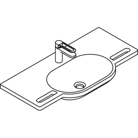 HEWI 950.19.009 Ensemble produit lave-mains et robinetterie (1/3)