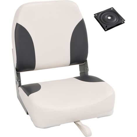 Klappbarer Bootssitz 1 Set Niedrige Rückenlehne vidaXL (1/5)