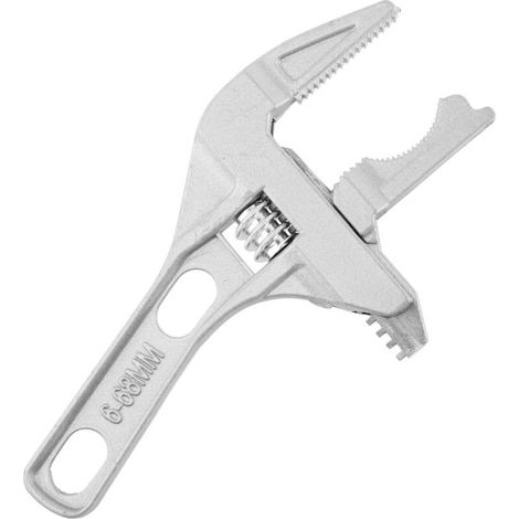 Clé À Molette - Ouverture 6 À 70 mm - Manche Court Ergonomique - Alliage D'aluminium - Pour Plomberie Et Réparations Multisites - 1 Pièce (1/5)