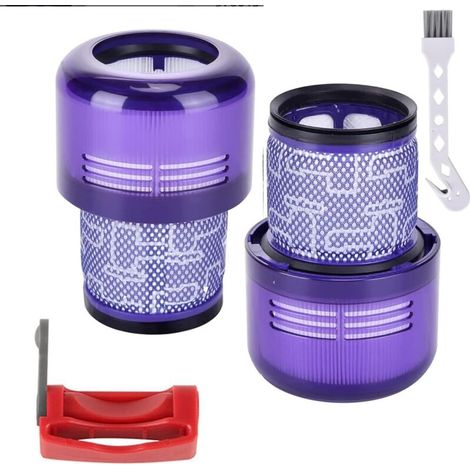 Packung mit 2 waschbaren Filtern für Dyson V11 Staubsauger, Ersatzteile (mit 1 Verriegelungsclip und 1 Bürste) (1/4)