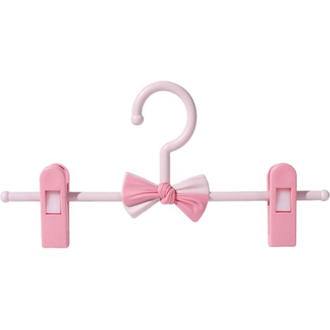 Porte-pantalon extensible pour enfants, anti-dérapant et sans couture, en plastique rose réglable (1/5)